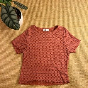 Kids Dusty Pink Hollister Shirt with flower detailing